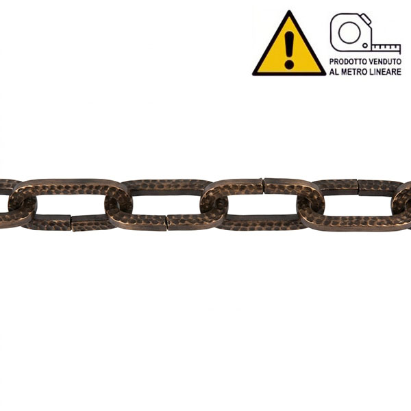 MINUTEX Catena Filo Quadro in Acciaio Bronzato MOD. 886 D.MM 2 - MINUTEX